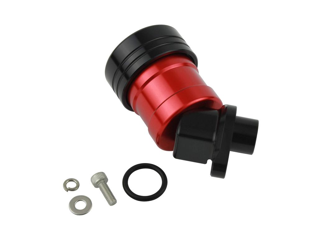 POSH Motorcycle Goods Billet Rear Master Tank Type 2 40° Red/Black NSR50 NSR80 NSF100 500058-26