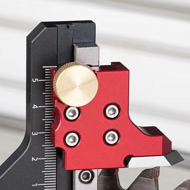 1x Height Gauge Ruler Table Saw Height Gauge Ruler Adjustable 0-60mm Accurate Cuts For Woodworking DIY