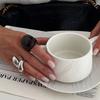 SHIXIN 2Pcs/Set Vintage Metal Water Drop Acrylic Ring Women 2026 Fashion Geometric Thick Resin Knuckle Rings Set Boho Jewelry