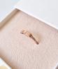 Loveenb [14K Gold] Simple Chain Initial Engraved Ring
