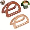 2pcs Shaped Wooden Bag Handles Many Colors Replacement Accessories for Handbags DIY Craft Supplies.