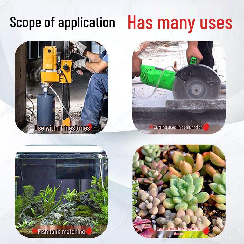 12V Mini-Wasserpumpe: 15m Förderhöhe, Tauchfähig, Selbstansaugend 220V für Schlitz-/Schneidemaschinen