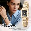 Square Watch Women Waterproof Gold Analog Display Fashion Quartz Watch Women Accessories - Birthday Anniversary Mother's Day Christmas Valentine's