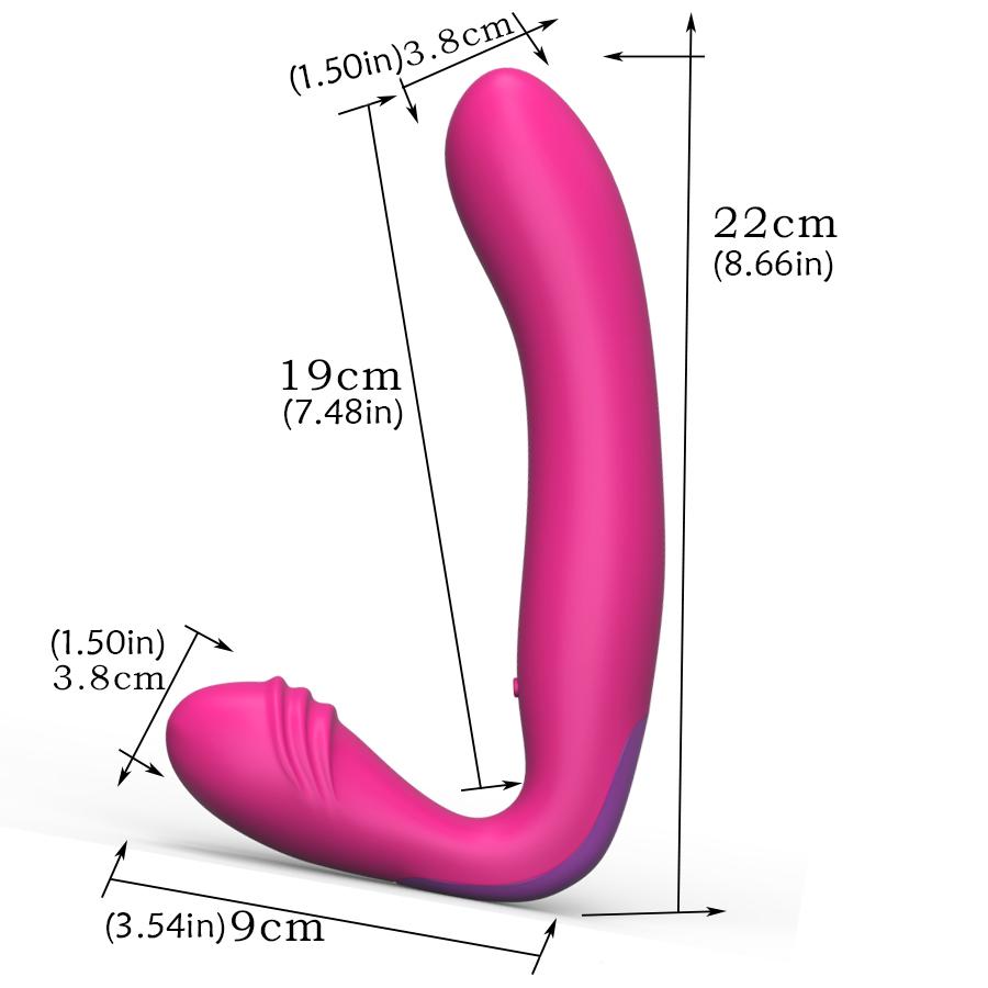 Strap on Dildo Vibratorer for kvinner G Spot Anal Clitoris Massasje Intim sexleketøy for voksne for par