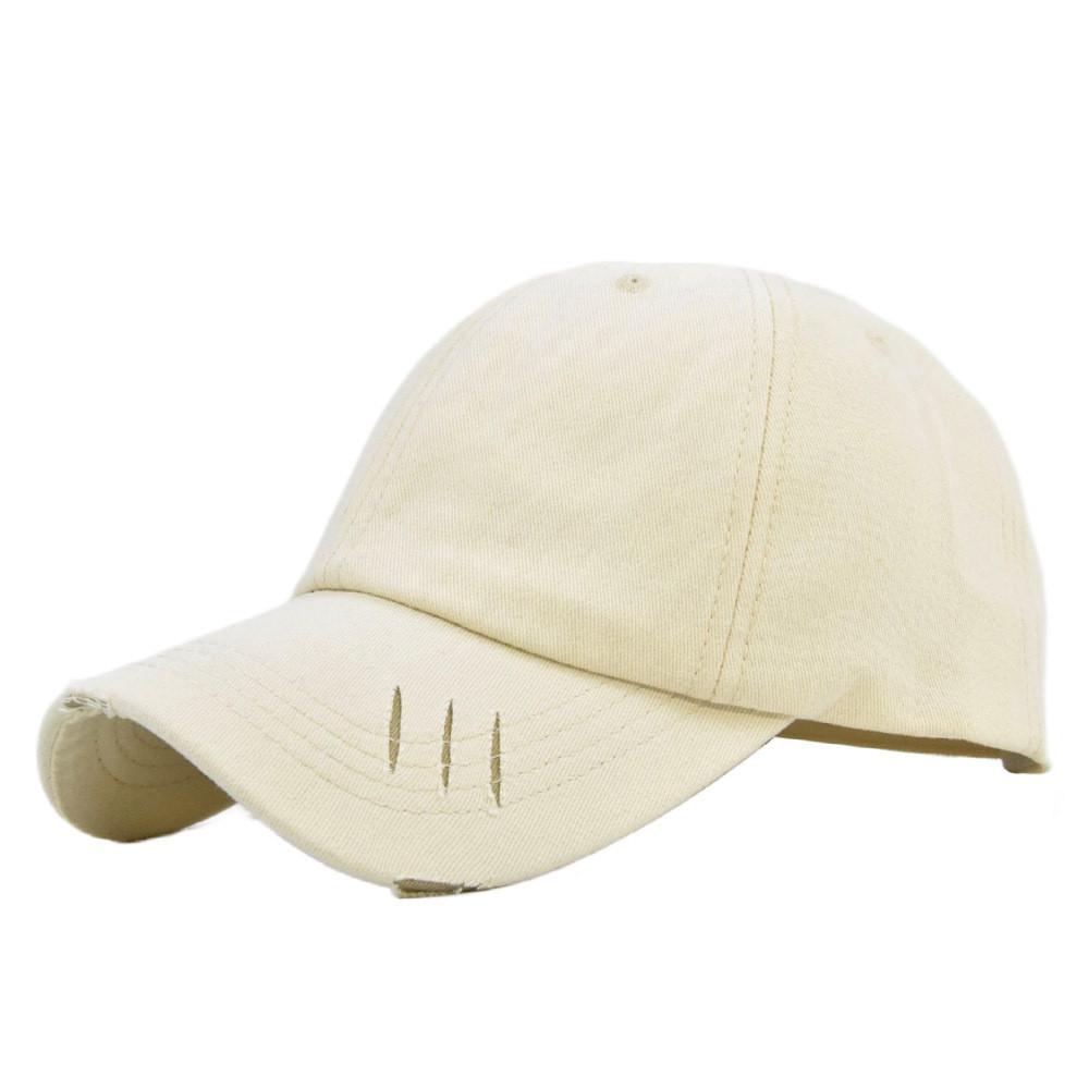 Stylish Hole Baseball Cap Solid Color Wool Duck Tongue Cap Versatile Sunscreen Hat Spring Duck Tongue Hat Wholesale Orange