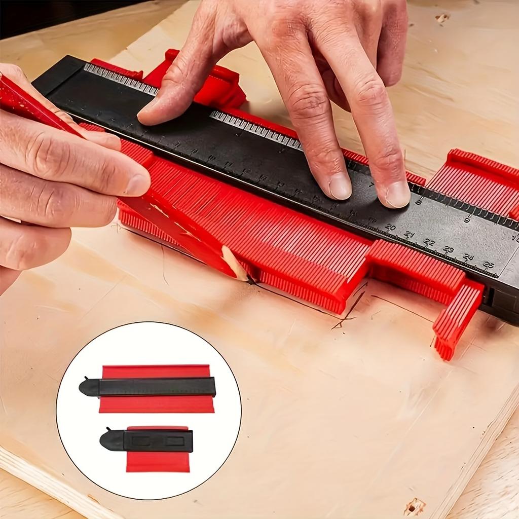 Shape Contour Gauge Duplicator Profile Measuring Angle Ruler Thickness Gauge Contour Template Copy Duplicator Woodworking Tool