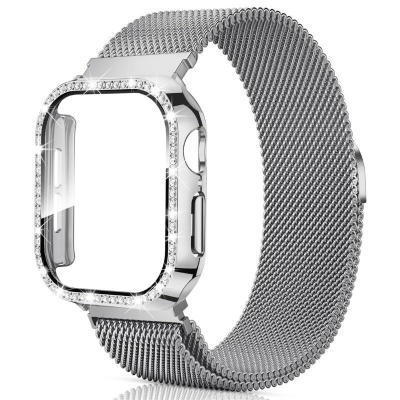 

2in1 Milanese Loop+ case For Redmi Watch 6 5 4 3Active 3Lite diamond cover+band For Redmi Watch 3Active Redmi 6