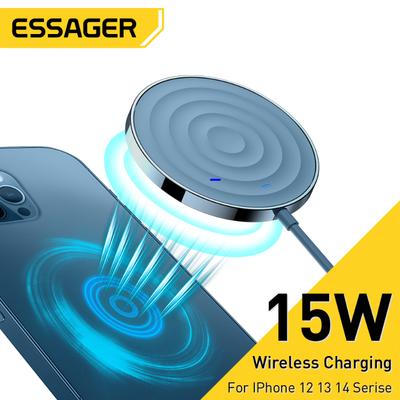 Essager 15W magnetisches Qi-Wireless-Ladegerät Typ C für iPhone 13 Pro Max Induktion PD-Schnellladung für Xiaomi Samsugn Pad-Adapter