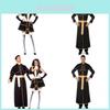 Unisex M-xl Priest And Nun Outfit Versatile Cosplay Costume For Halloween Events