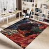 1 alfombrilla para silla de oficina Fire and Blood, Alfombrilla para decoración del hogar, Alfombrilla temática de fantasía, Alfombrilla duradera, Decoración de dragón, Adecuada para amantes de la temática de fantasía