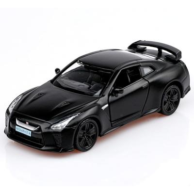 Carros modelo fundido GTR em escala 1/36, veículos retráteis GTR R35, carros de brinquedo, presentes de carros para meninos e meninas