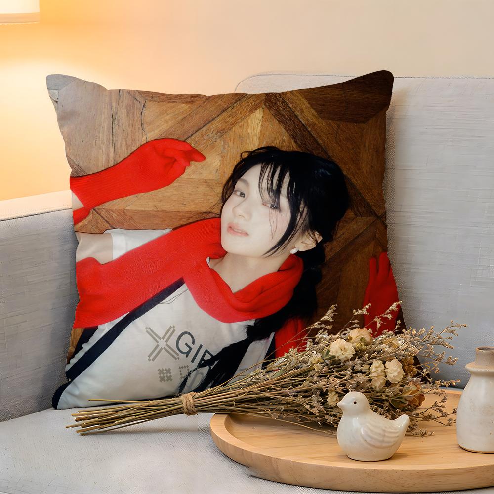 Cushion Cover  Linen  SkinFriendly Soft Decorative Case For Sofa Home Decor Hot Kpop Singer GGyubin Sweet Pillow cover