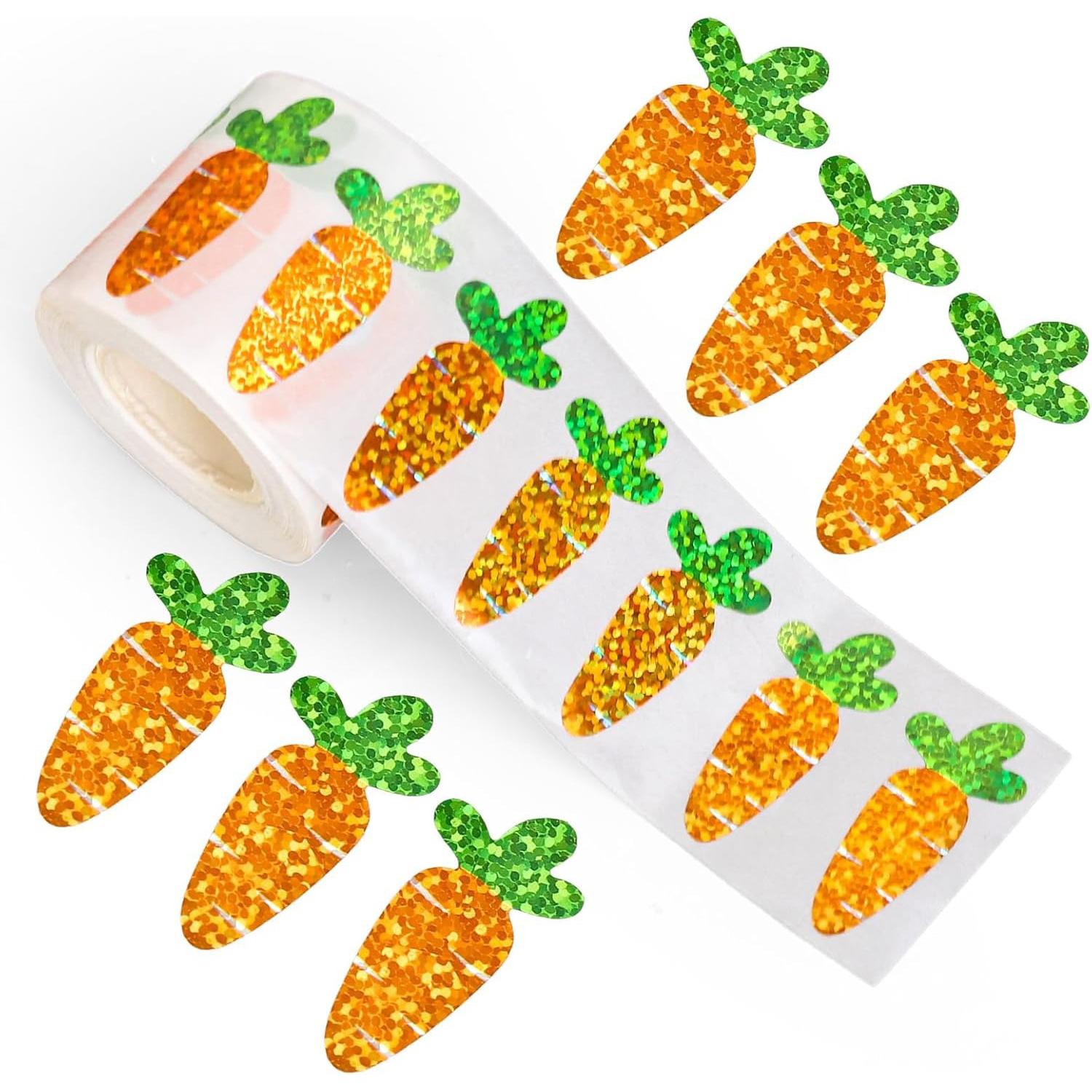100-500Pcs High-Quality Laser High-Quality Radish High-Quality Stickers High-Quality Party High-Quality Gift High-Quality Wrapping High-Quality