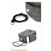 USB Heiz-Lunchbox-Tasche Elektrische Lunchtasche Oxford-Gewebe Elektrischer Speisenwärmer Wasserdicht Große Kapazität für Reise Büro