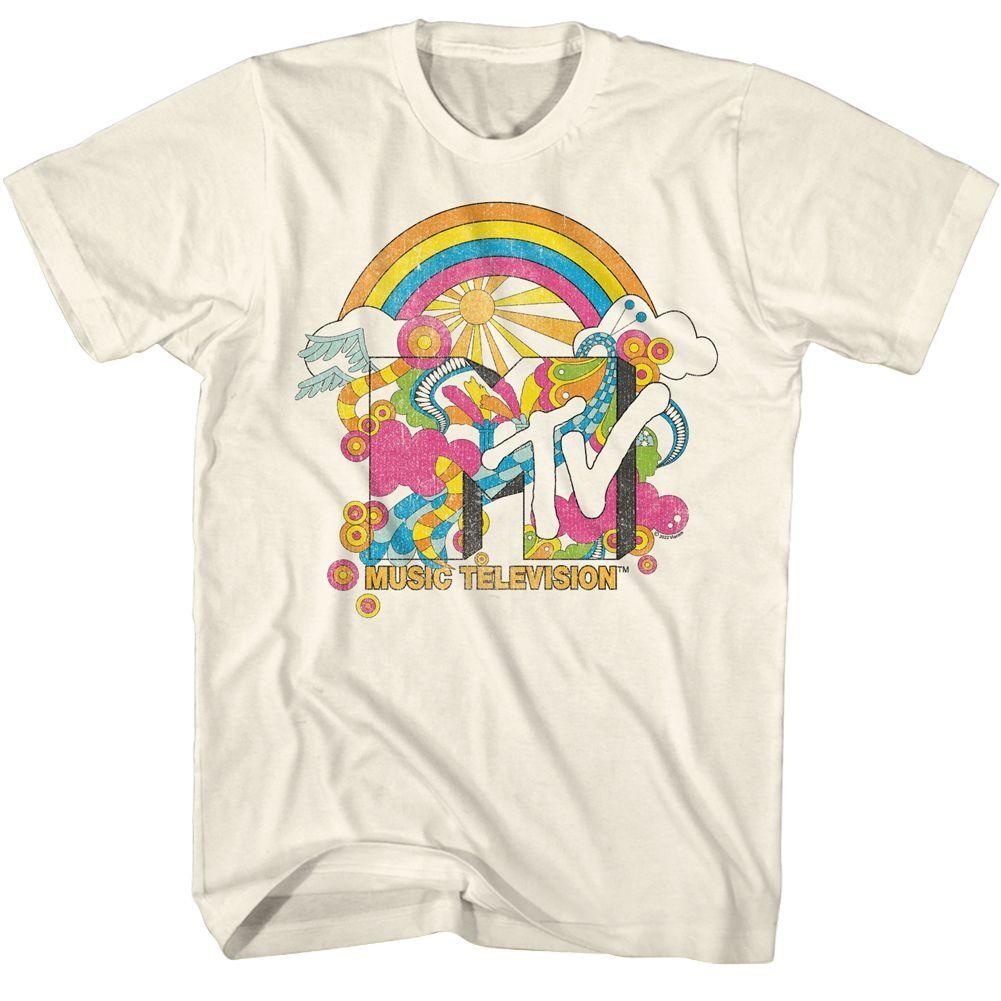 MTV Retro Natural T-Shirt Mens Womens Tees Top 2XL