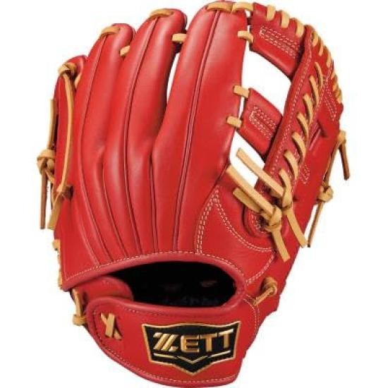 

ZETT Youth Softball Ground Brown Size BJGB76535F Glove, Hero, All-Around, Red/P (6432), M,
