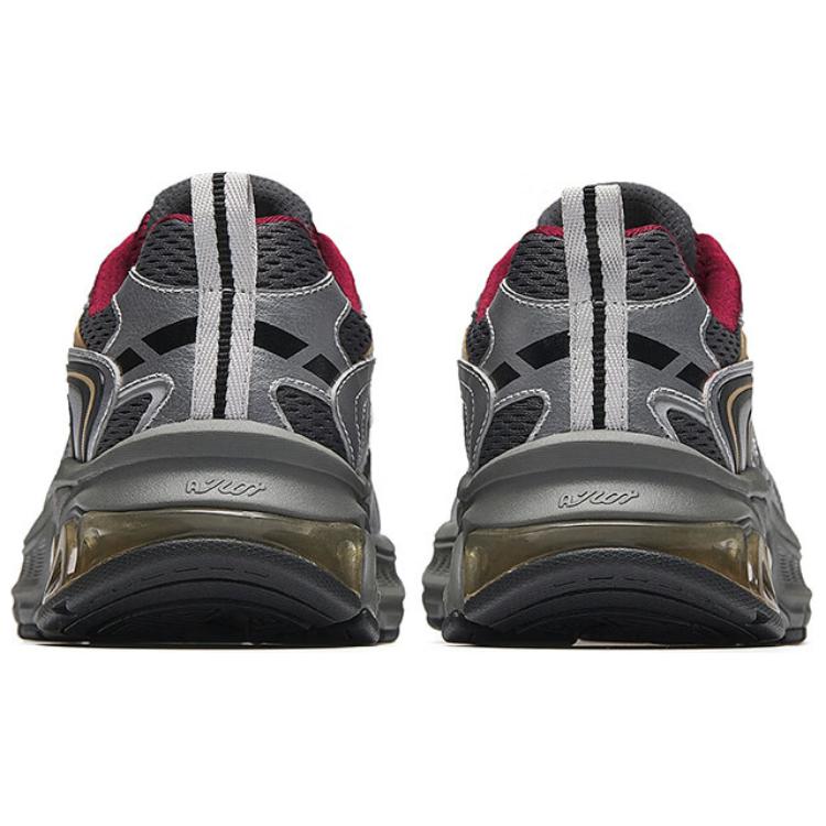 Anta OG2000 Y2K Retro Trendy Slip-Resistant Durable Low-Top Casual Running Shoes Men Sneaker Silver Brown Red 912445501-3