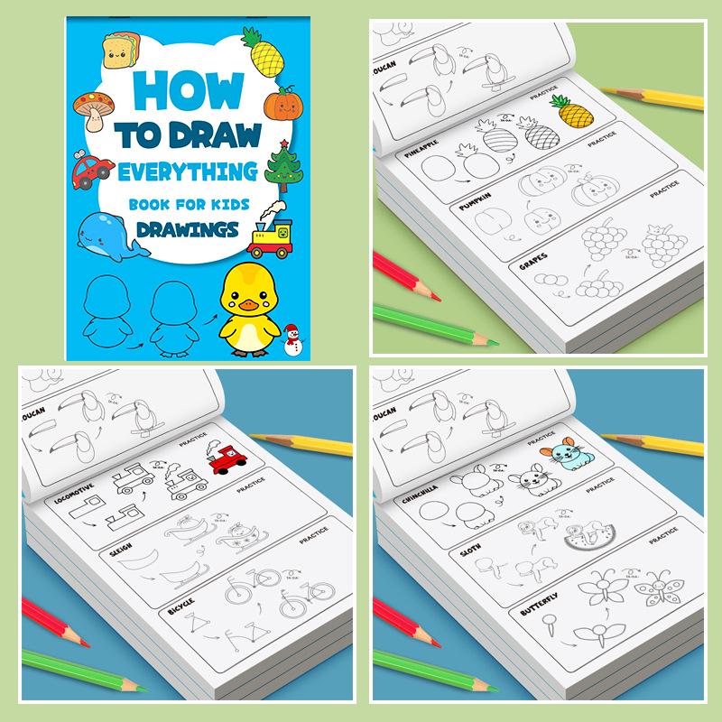Step-by-Step Drawing and Coloring for Kids: Fun Early Education & Toddler Doodling