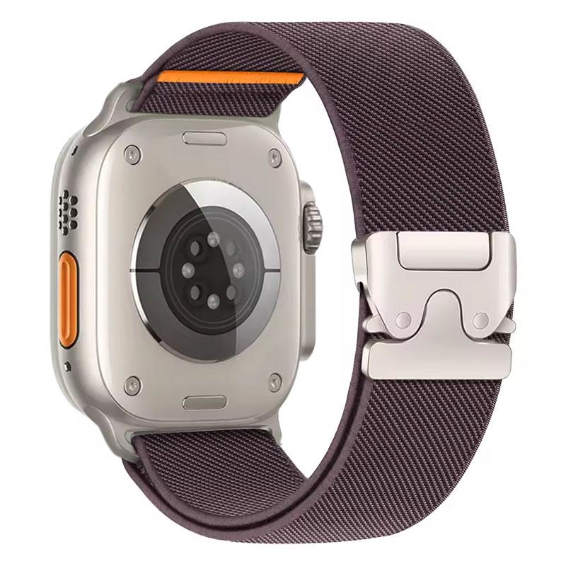 Parachute Nylon Strap For Apple Watch Ultra 3 2 49mm 11 10 46mm 42mm Braided Elastic iWatch 9 8 7 6 5 SE 45mm 41mm 44mm Bracelet