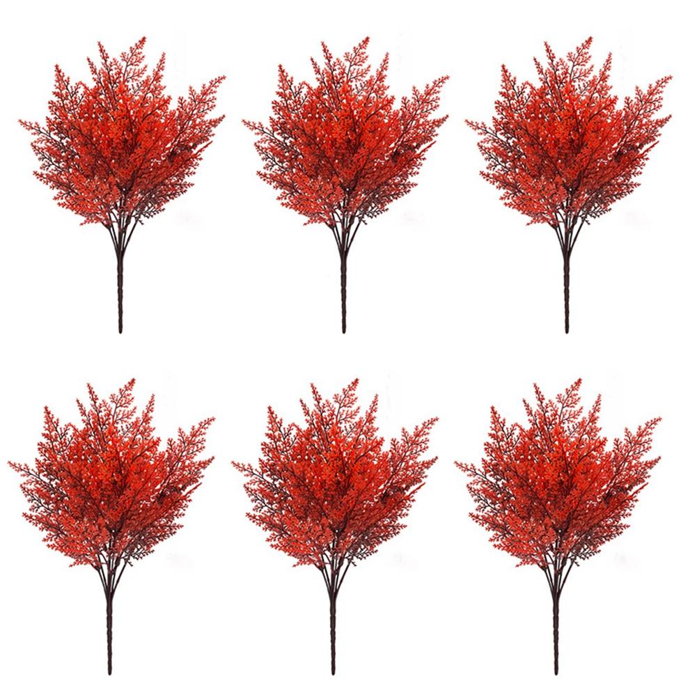 

6 шт. Осенняя искусственная ветка Эвкалипт Пластиковые цветы Домашнее украшение