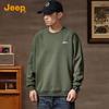 Jeep Men's Round Neck Loose Fit Sweatshirt