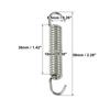 Motorcycles Universal Exhaust Pipe Spring 63mm 2.5" Stainless Steel Exhaust Pipe Spring Hook Modified Accessory