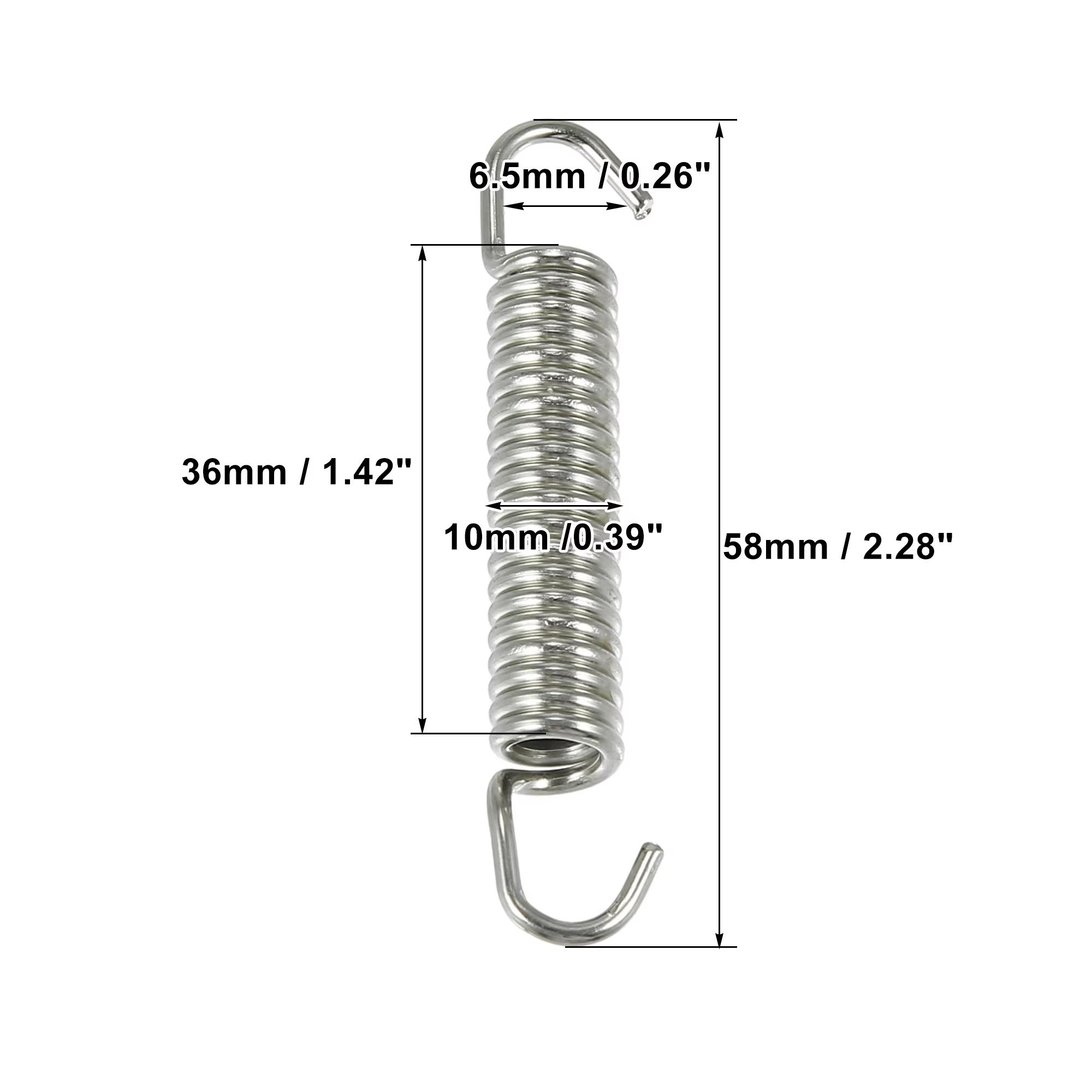 Motorcycles Universal Exhaust Pipe Spring 63mm 2.5 Stainless Steel Exhaust Pipe Spring Hook Modified Accessory