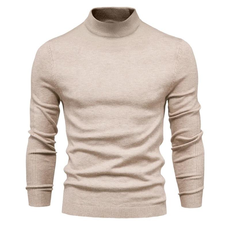 Lässiger, bequemer Herren-Rollkragenpullover in verschiedenen Farben – ideal für Herbst und Winter.