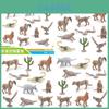 Realistic 11 Piece Desert Animal Model Set Including Rattlesnake Cactus And More