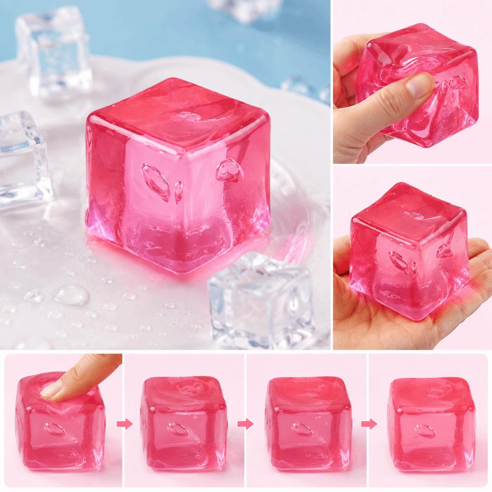 Glutinous Sensory Cube Soft Squishy Toy Anti-Anxiety Cube Squeeze Ball  Student Recess