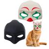 Cats Cosplay Mask Half Face Pet Clown Mask Bat Hero Mask Halloween Dress-up Accessories for Costume Parties Photography Prop