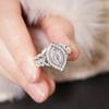 CopperMarquise Cubic Zirconia Set Rings for Women Luxury Wedding Engagement Accessories Anniversary Jewelry Gifts