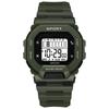 Student Waterproof Large Dial Square Fashion Electronic Watch