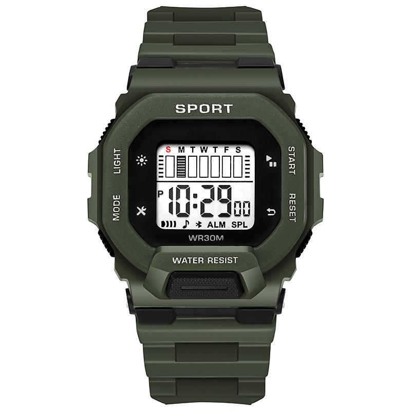 Student Waterproof Large Dial Square Fashion Electronic Watch