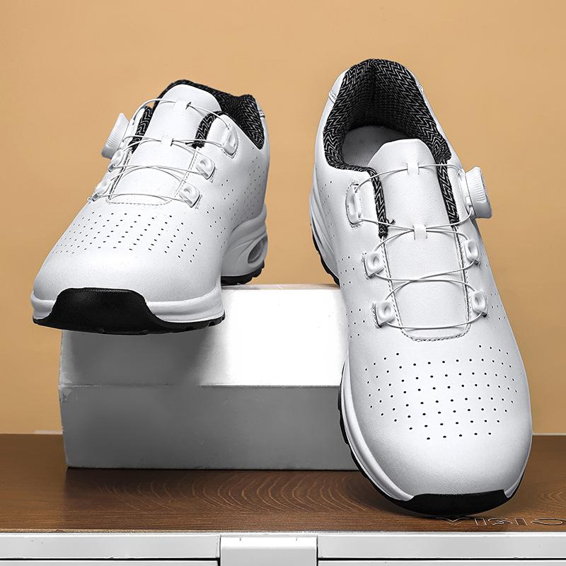 New side rotating buckle air cushion low-top sports shoes lightweight shock absorption comfortable casual shoes