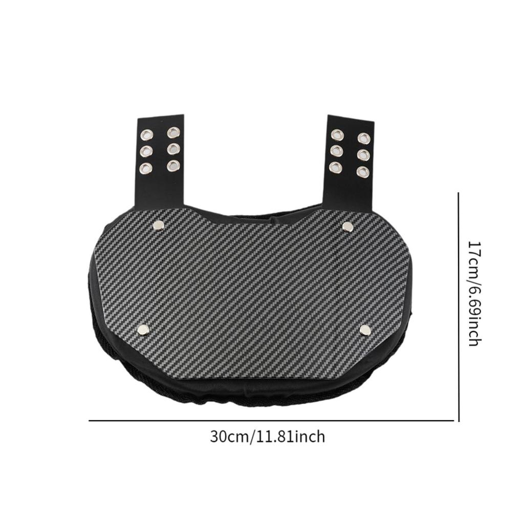 Football Backplate Universal Fit Foam Padding Abrasion Resistant Breathable Football Gear for Training Football Game Kids Adults