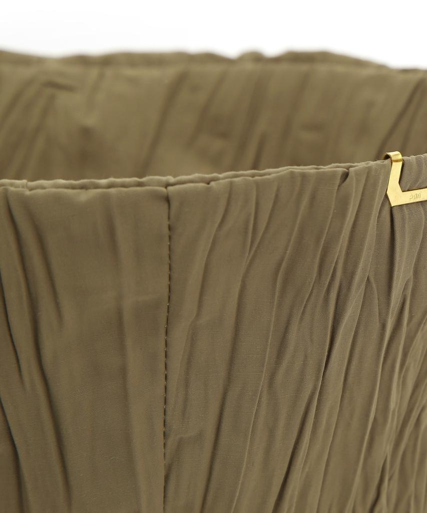 Eondeokeonteulolseutyudio Pleats Summer Bucket Hat Stand Bucket / Pleats Wave / Desert Olive