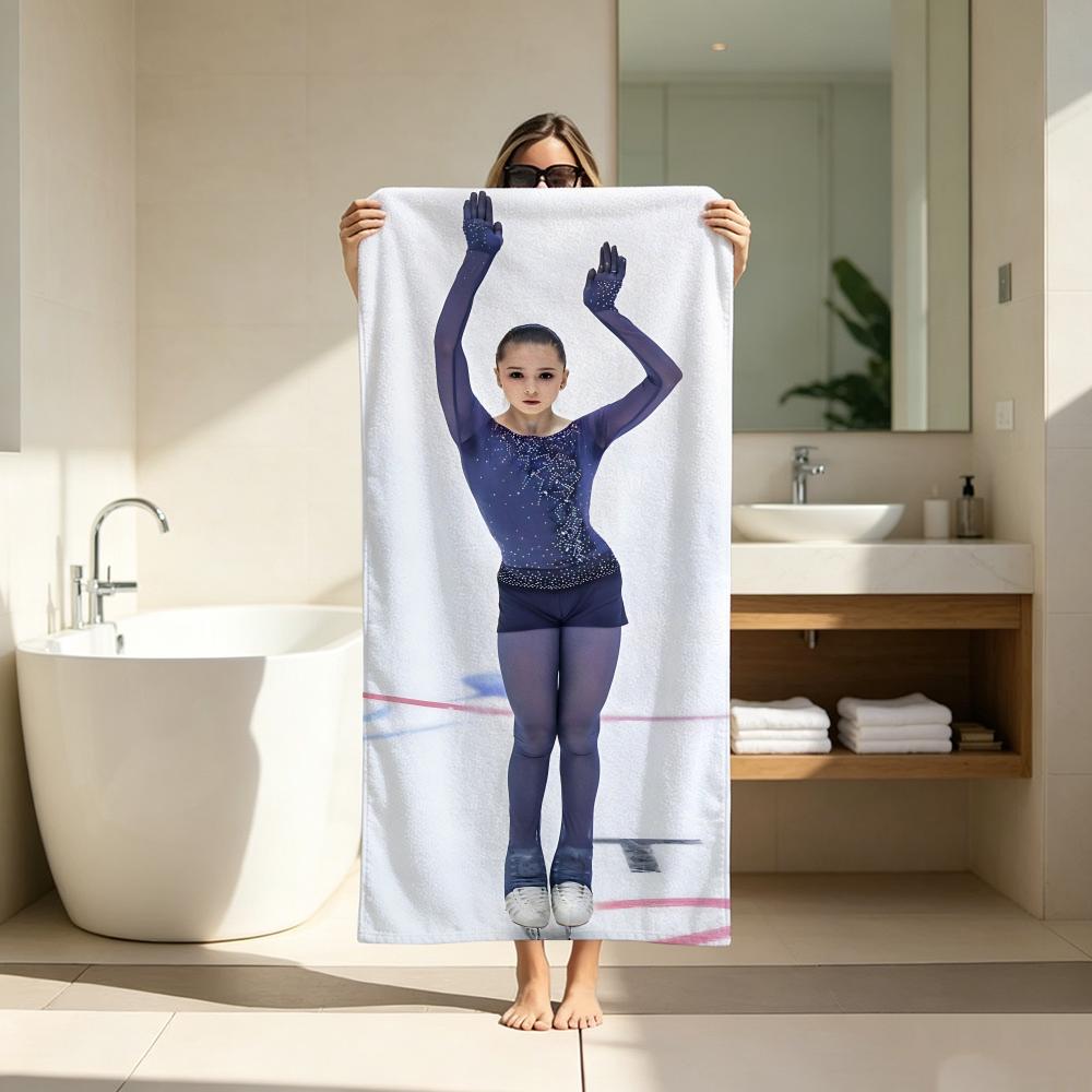 Celebrity K-KamilaS ValievaS Towel ultra-fine fiber quick drying absorbent bath towel, outdoor swimming sports towel
