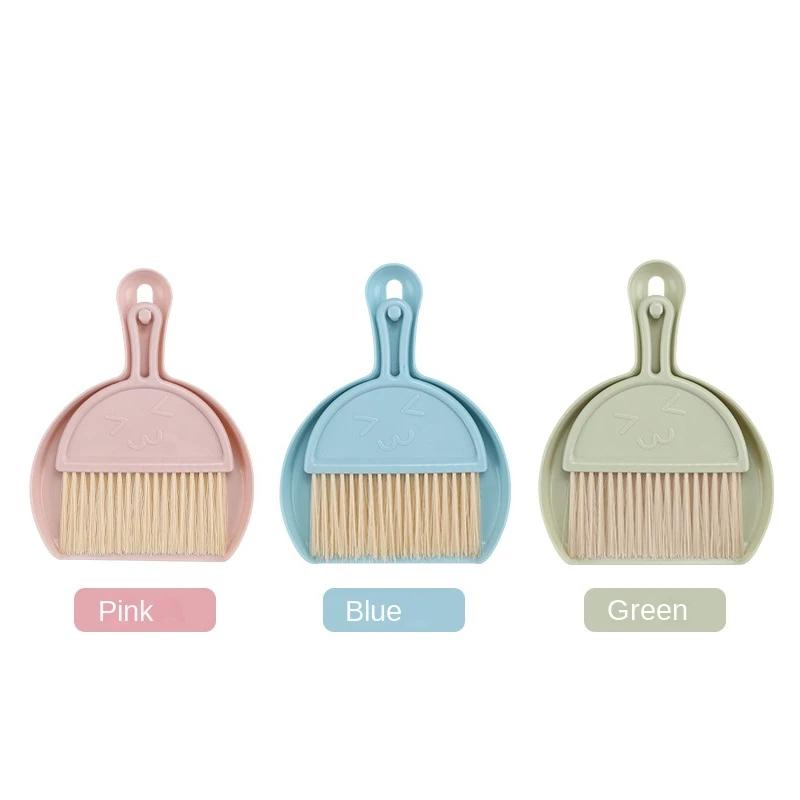 3pcs Set Desktop Mini Broom with Dustpan Set, Keyboard Cleaning Brush, Desktop Debris Cleaning Brush Cleaning Tools