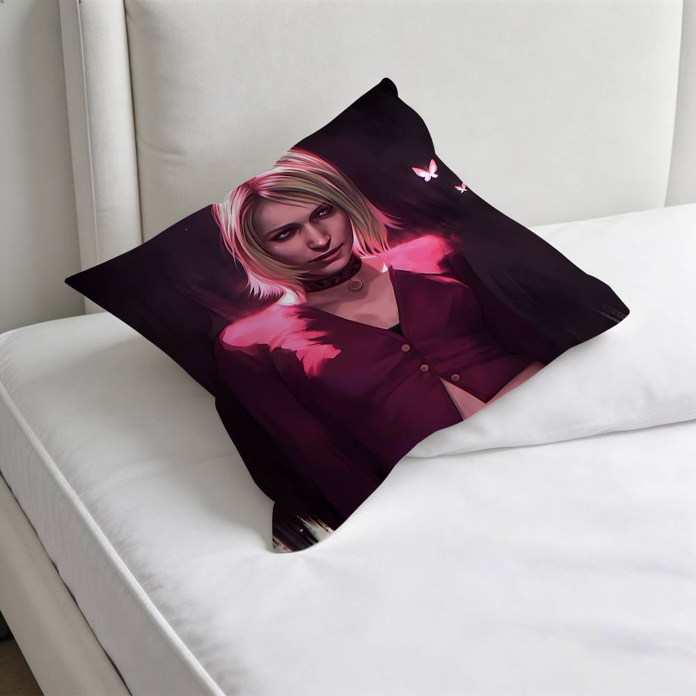 SSilent HHill Game Decorative Square Pillow Cover Soft Comfortable Pillow Case Sofa Bed Home Decoration