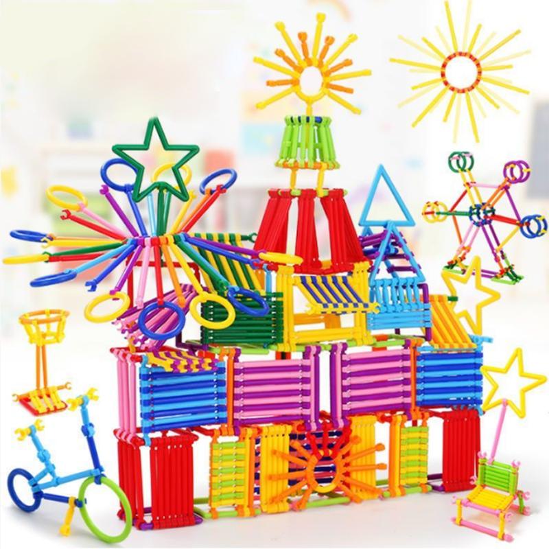 100/400 Zusammengebaute Bausteine DIY Smart Stick Blöcke Fantasie Kreativität Pädagogisches Lernspielzeug Kindergeschenk