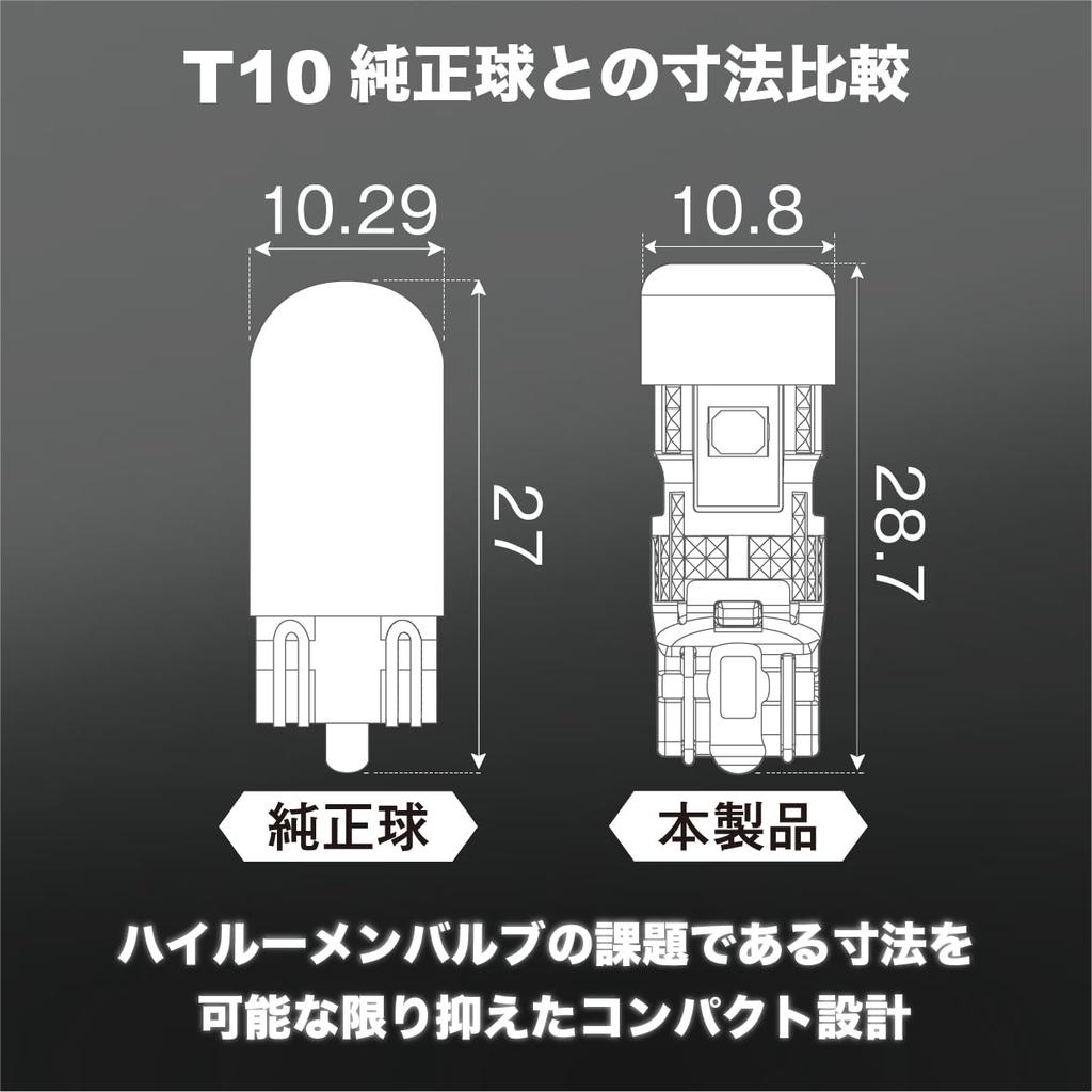 CyberStalk T10 1000 Lumen 500 Lumen pro 6500 12V Fahrzeugposition Seite Kennzeichenleuchte Innenraum Leistung Kompatibel mit Leerlaufstopp Fahrzeuguntersuchung PW102