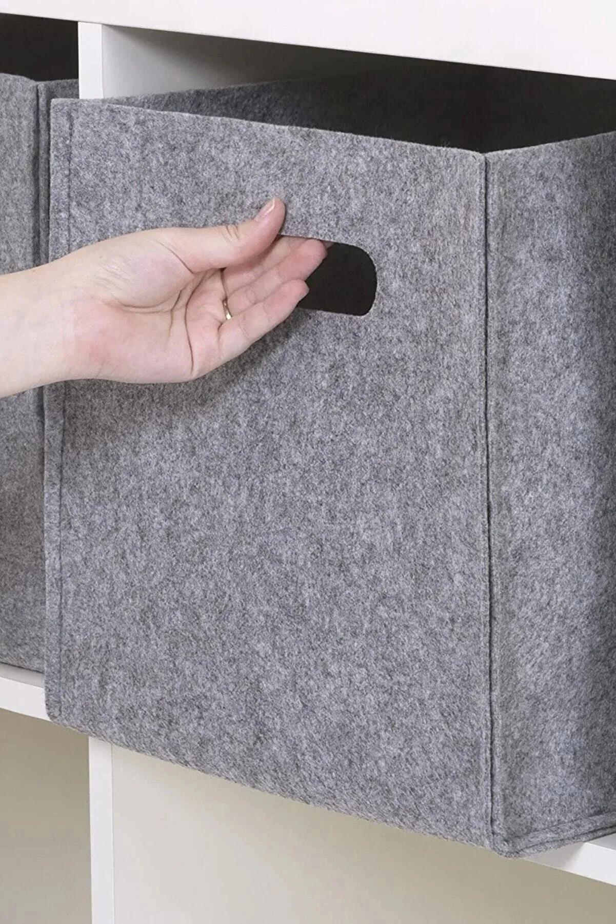 

Многоцелевой органайзер из фетровой коробки Органайзер для шкафа темно серый