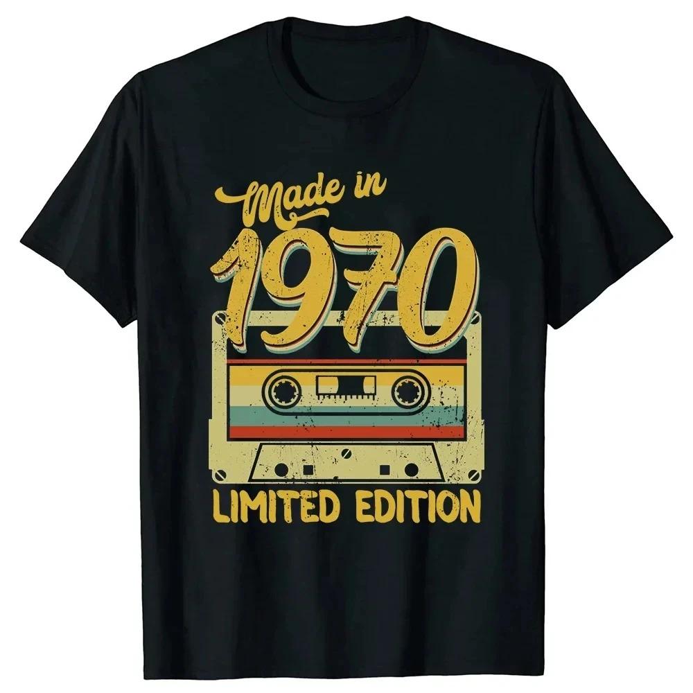 Graphic Birthday Gift Short Sleeved 54 Years Old Born in 1970 Shirt 54th Birthday Summer T-shirt Retro Vintage 1970 Tshirt