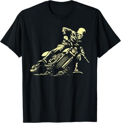 Cafe Racer Tshirt - Ghost Drift Rider - Vintage Motorcycle T-Shirt