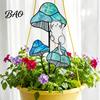 Colorful Yard Stakes Planter Insert Stake, Double-Sided, Flower Pot Decor Metal Garden Decorative Insect Animal Stake for Plant Pots Bed Decoration
