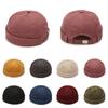 Letní Vintage Bavlněná Bezkrajná Čepice Beanie Klobouk Přenosné Hip Hop Klobouky Muži Ženy Docker Klobouky Jednobarevné Klenuté Klobouky 2023