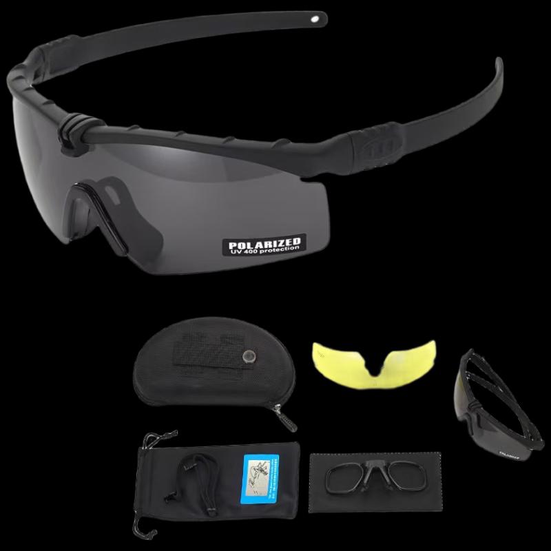 

Milage Tactical Polarized Goggles 3-Piece Set One Size