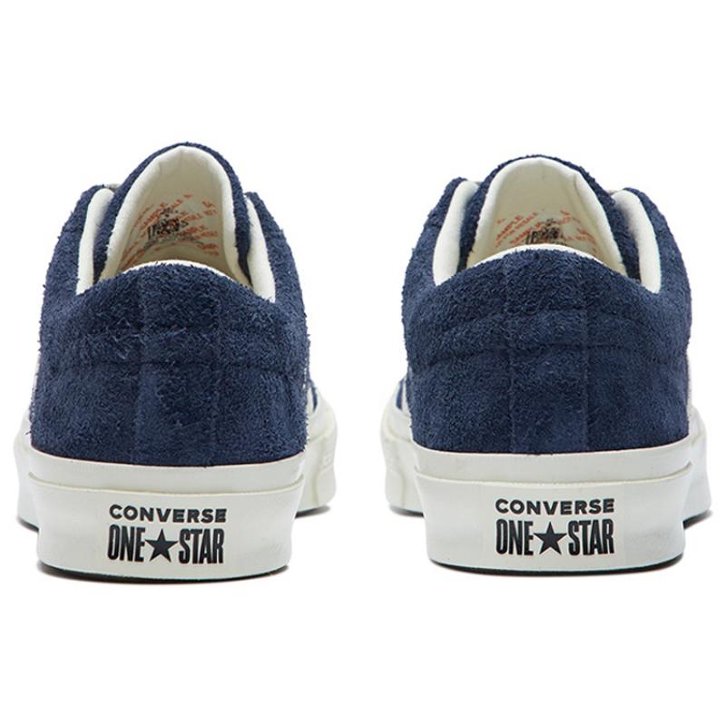Converse One Star Acadamy Ox Obsidian Trendy Versatile Low-Top Espadrilles Unisex Navy Blue