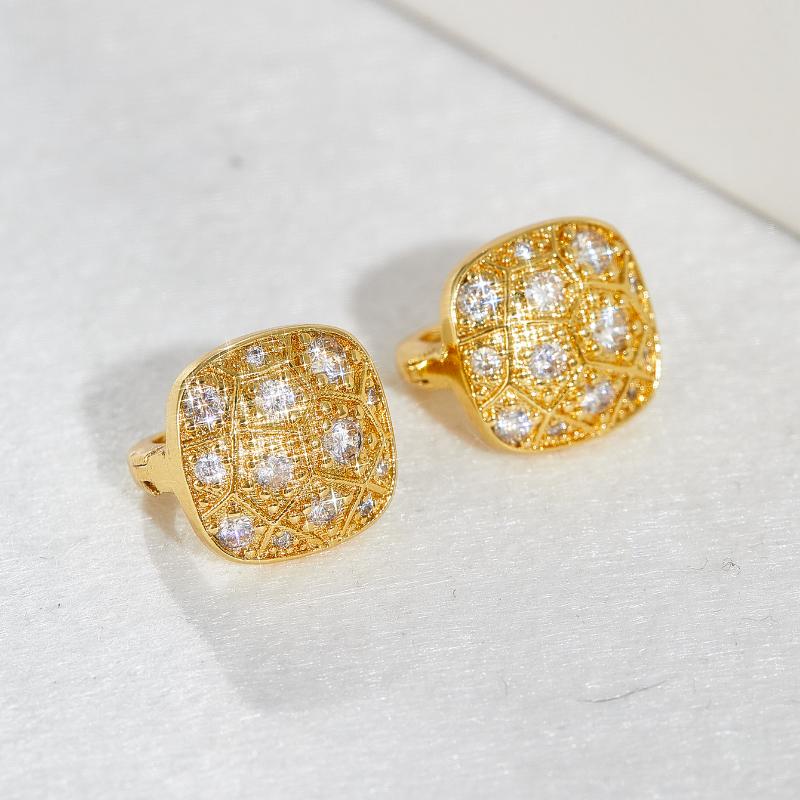 Vintage Ljus Lyxiga Glänsande Zirkon Örhängen för Kvinnor Utsökt Design för Vardagsbruk Semesterfest Bröllop Zirkon Gåvor